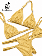 SUN KISSED TANNING BIKINI SET - CHAMPAGNE KISS - Berry Beachy Swimwear