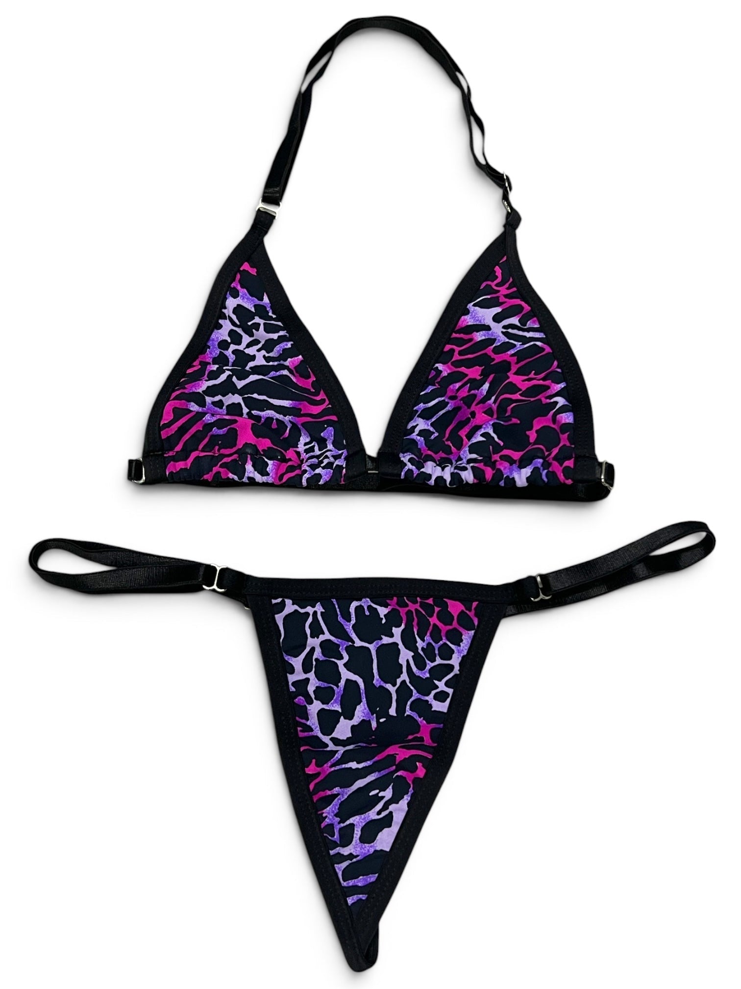 SUN KISSED TANNING BIKINI SET - ELECTRIC PANTHER - Berry Beachy Swimwear