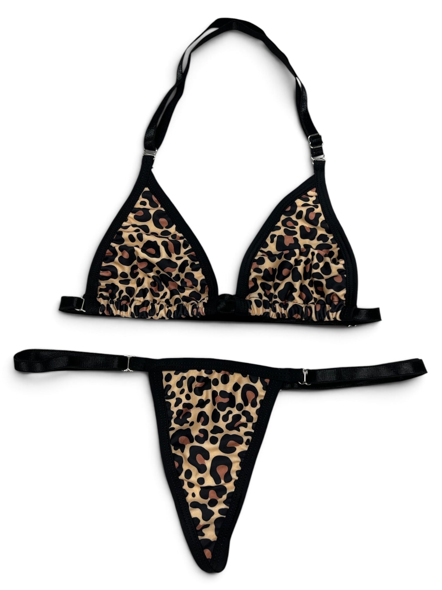 SUN KISSED TANNING BIKINI SET - GOLDEN LEOPARD - Berry Beachy Swimwear