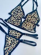 SUN KISSED TANNING BIKINI SET - GOLDEN LEOPARD - Berry Beachy Swimwear