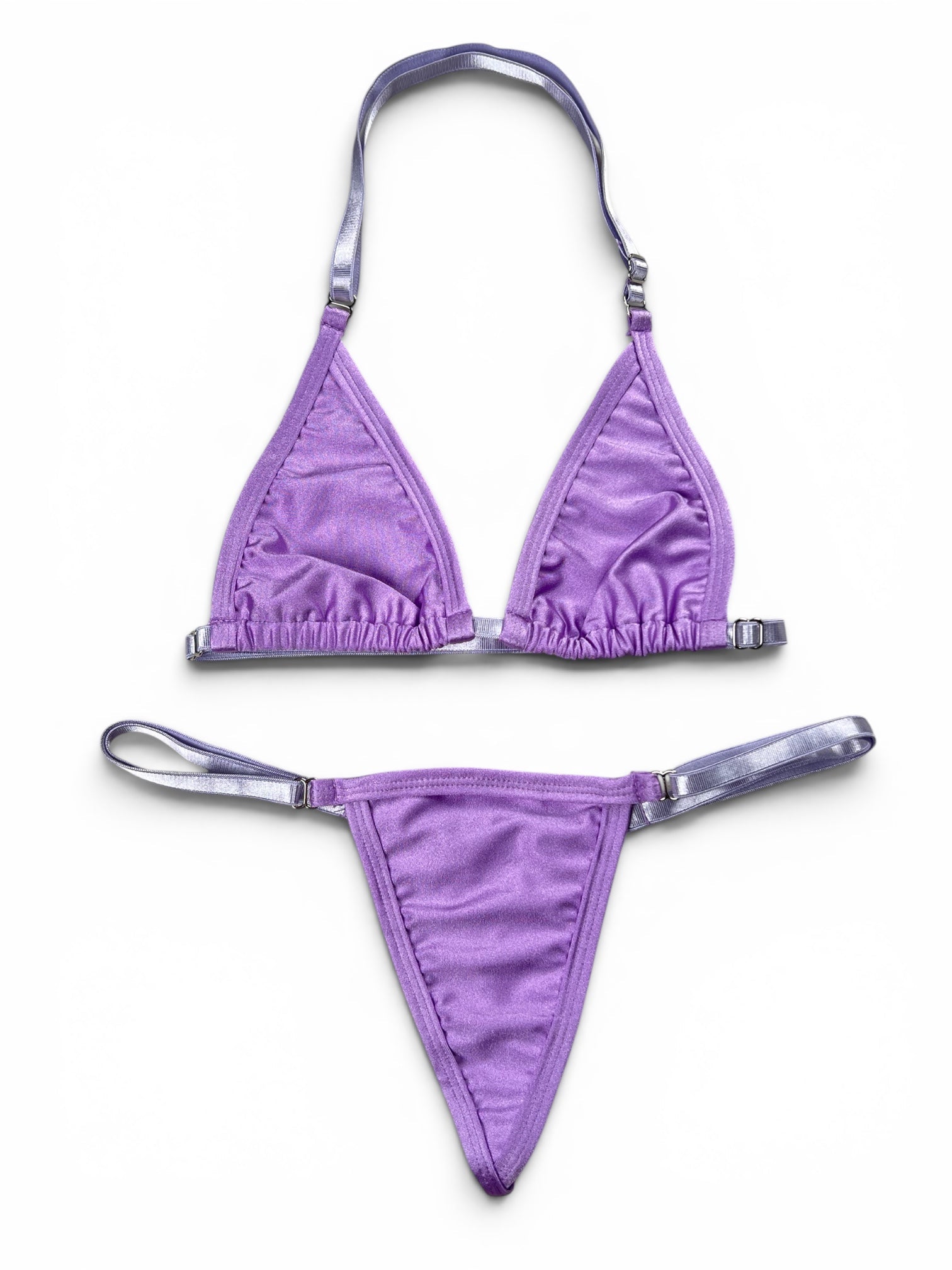 SUN KISSED TANNING BIKINI SET - LAVENDER SKIES - Berry Beachy Swimwear