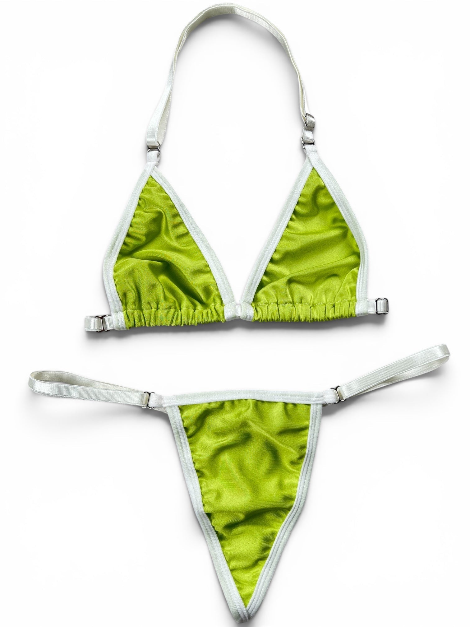 SUN KISSED TANNING BIKINI SET - LIME ZEST - Berry Beachy Swimwear
