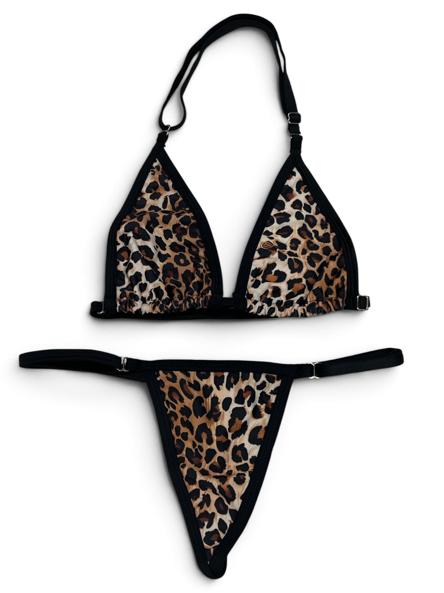 SUN KISSED TANNING BIKINI SET - MIDNIGHT LEOPARD - Berry Beachy Swimwear