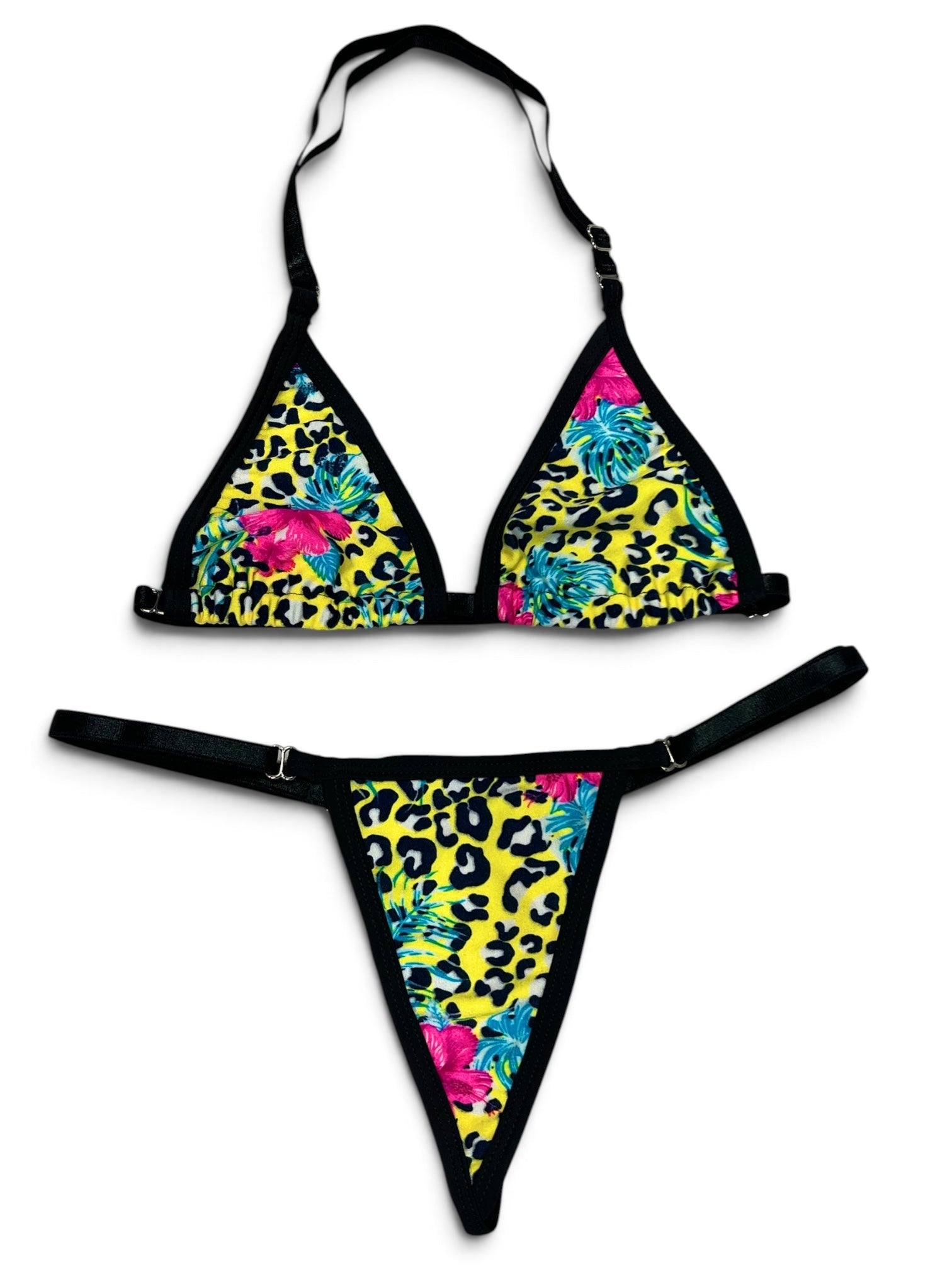 SUN KISSED TANNING BIKINI SET - NEON JUNGLE - Berry Beachy Swimwear