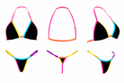 SUN KISSED TANNING BIKINI SET - NEON TROPIC - Berry Beachy Swimwear