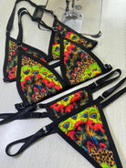 SUN KISSED TANNING BIKINI SET - PEACOCK PARADISE - Berry Beachy Swimwear