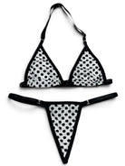 SUN KISSED TANNING BIKINI SET - POLKA PARADISE - Berry Beachy Swimwear