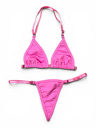 SUN KISSED TANNING BIKINI SET - PRETTY PINK - Berry Beachy Swimwear