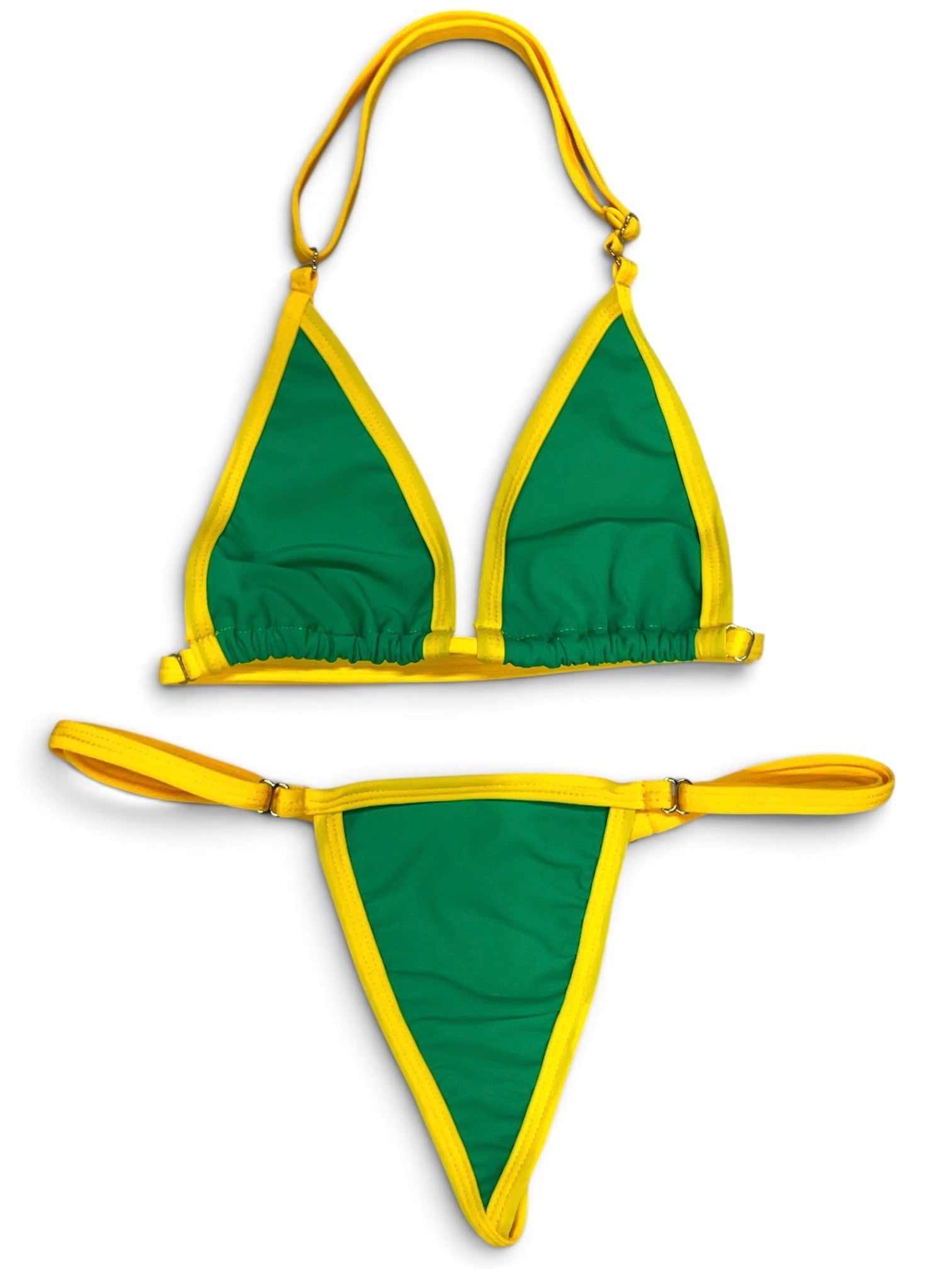 SUN KISSED TANNING BIKINI SET - RIO LIME - Berry Beachy Swimwear