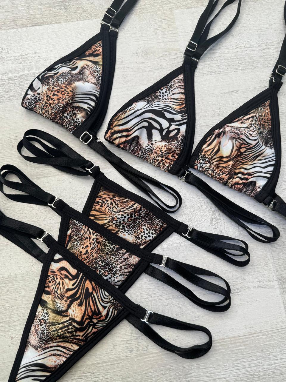 SUN KISSED TANNING BIKINI SET - SAFARI - Berry Beachy Swimwear