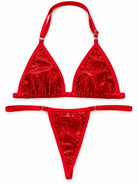 SUN KISSED TANNING BIKINI SET - SCARLET - Berry Beachy Swimwear