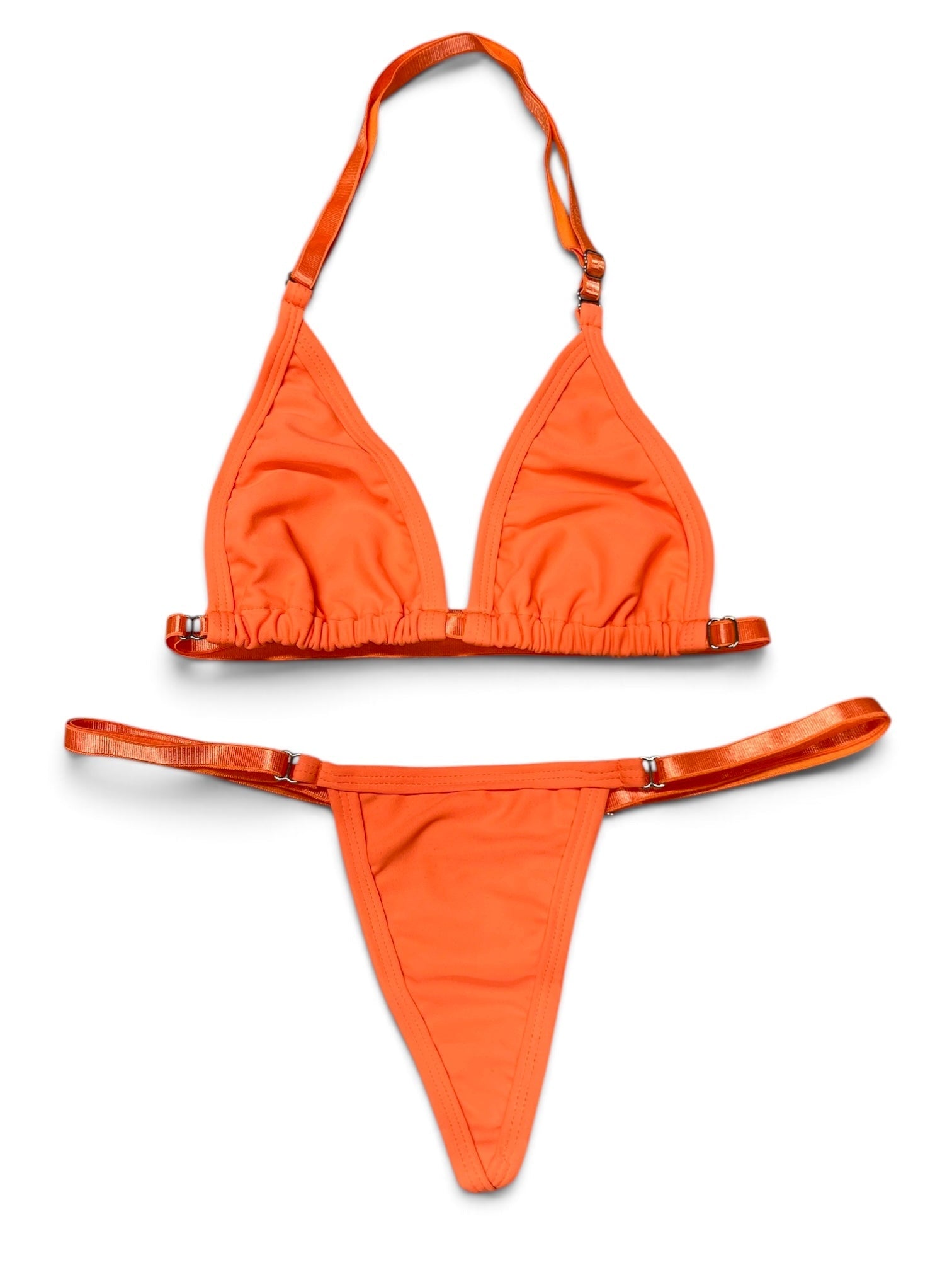 SUN KISSED TANNING BIKINI SET - TANGERINE TIDE - Berry Beachy Swimwear