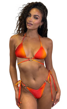 SUNSET II RING CHEEKY SCRUNCH BOTTOM - Berry Beachy Swimwear