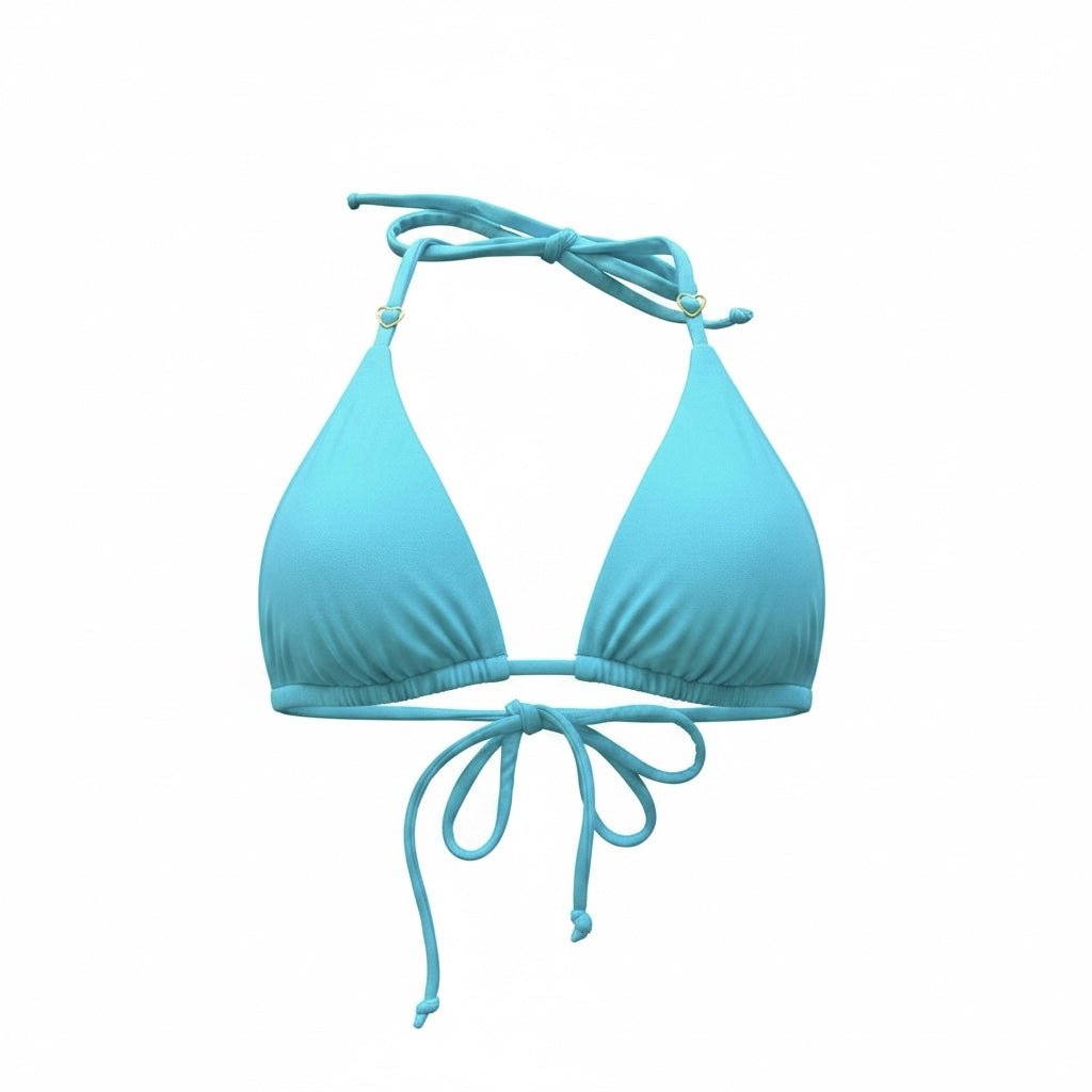 SWEETHEART TRIANGLE TOP - SKY BLUE - Berry Beachy Swimwear