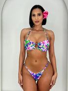 TROPICANA BLISS BANDEAU TOP - Berry Beachy Swimwear