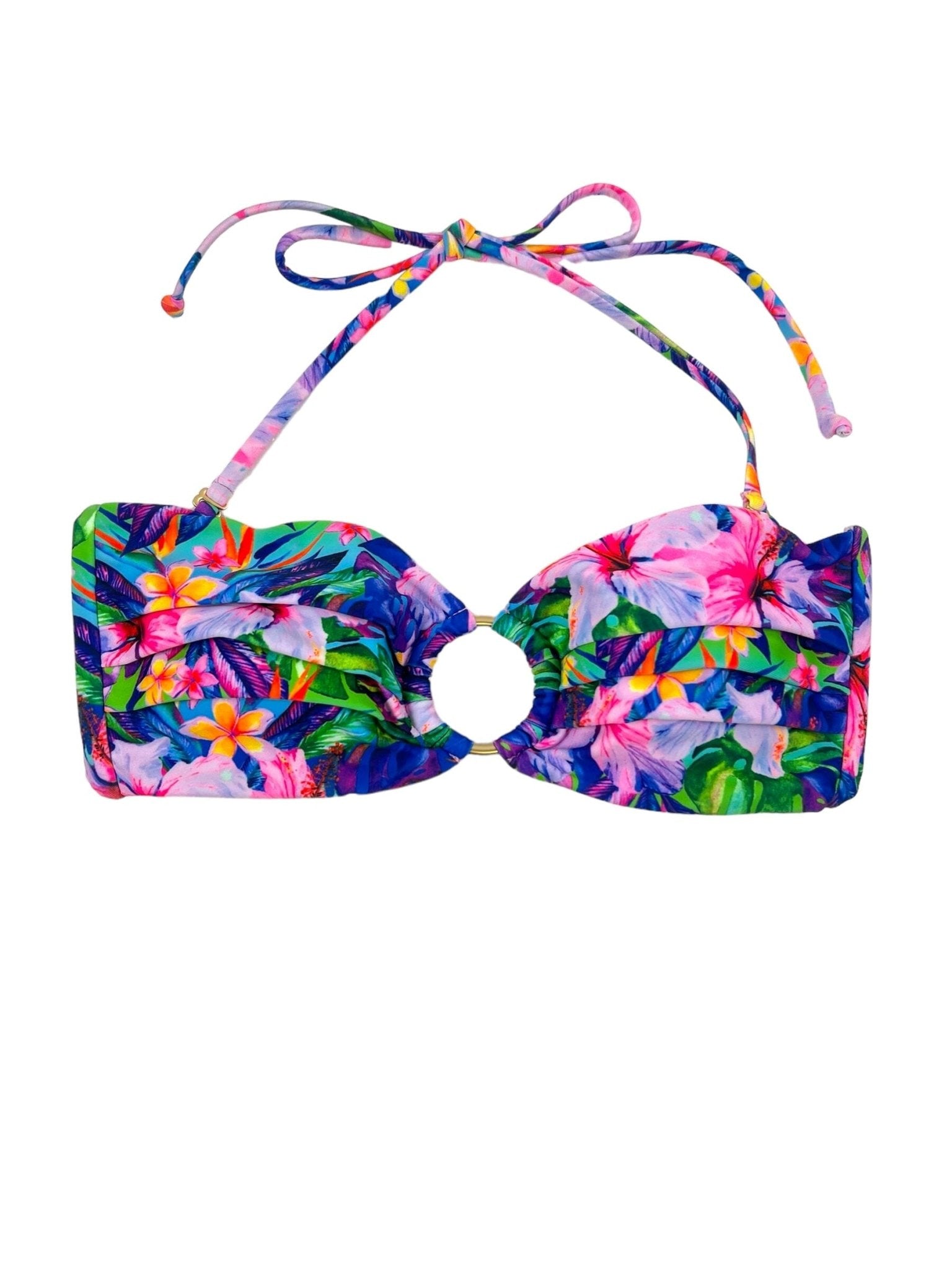 TROPICANA BLISS BANDEAU TOP - Berry Beachy Swimwear