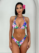 TROPICANA BLISS HALTER TOP - Berry Beachy Swimwear