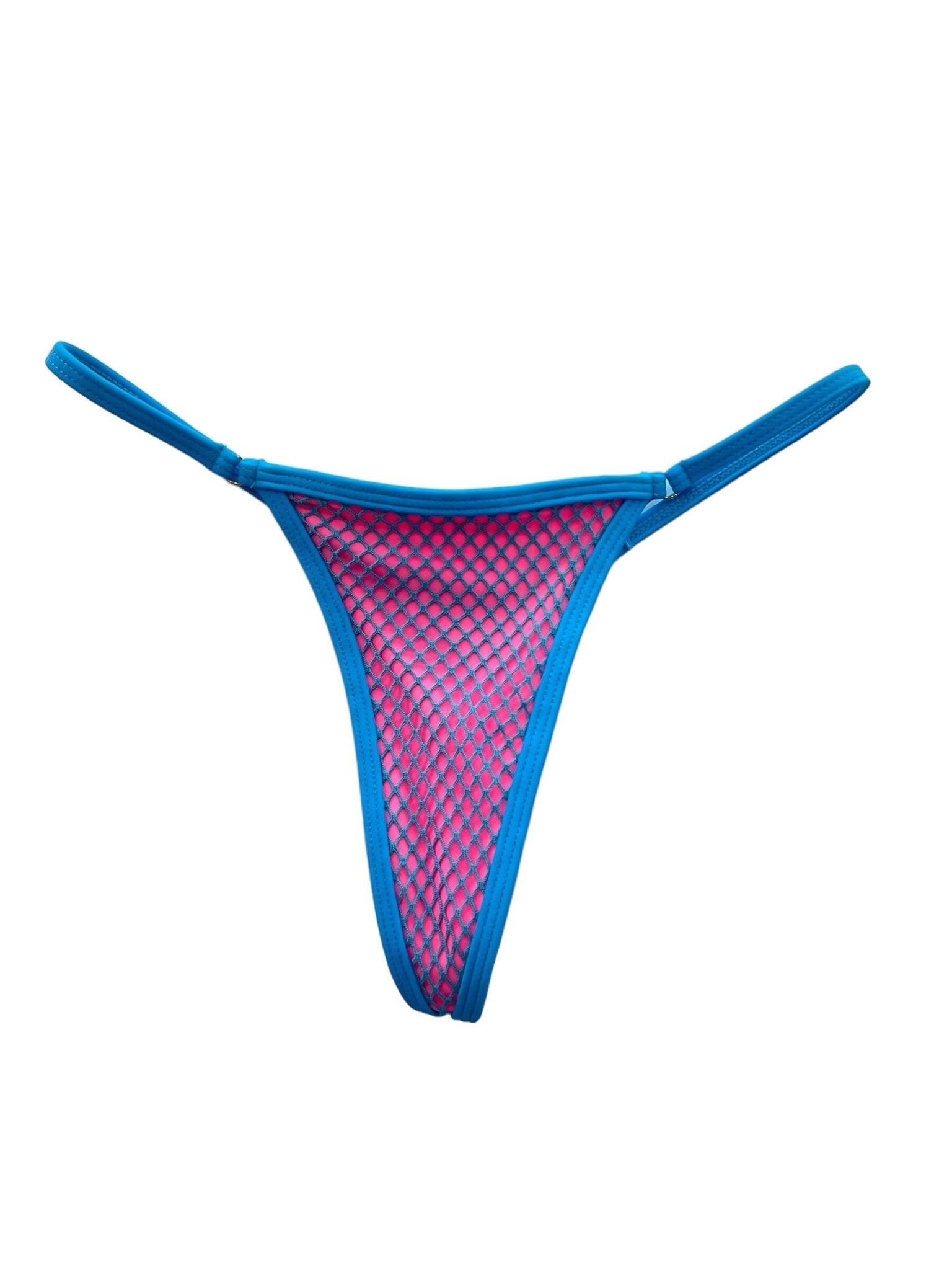 TULUM NEON MICRO THONG BOTTOM - COTTON CANDY - Berry Beachy Swimwear