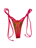 TULUM NEON V CUT THONG BOTTOM - KIWI - Berry Beachy Swimwear