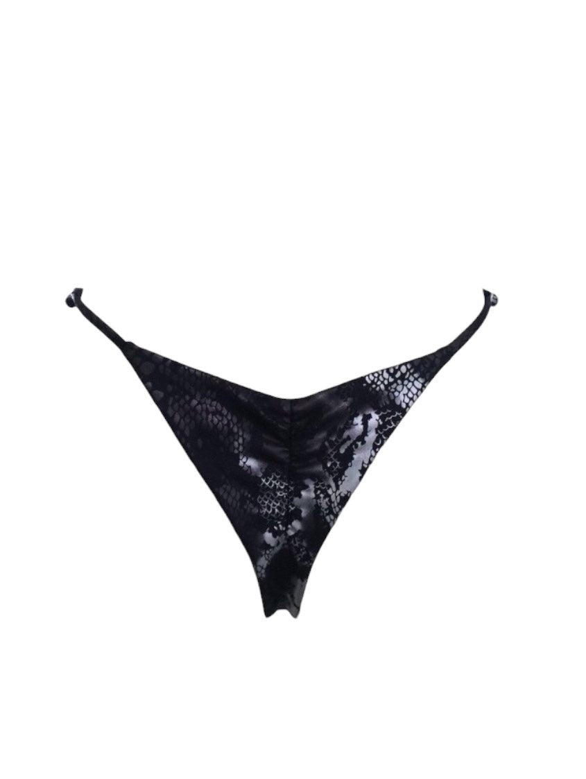 VIPER MINIMAL BOTTOM - BLACK - Berry Beachy Swimwear
