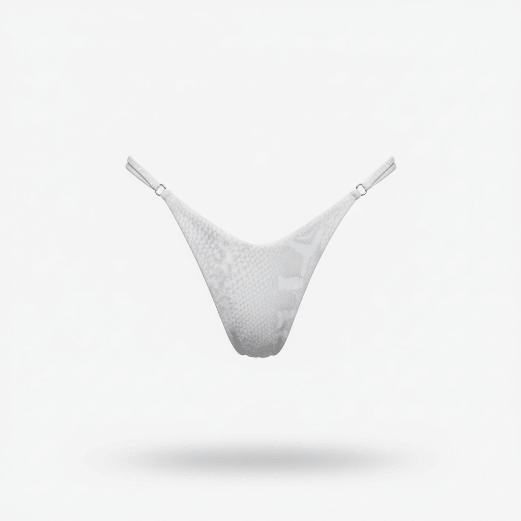 VIPER MINIMAL BOTTOM - WHITE - Berry Beachy Swimwear