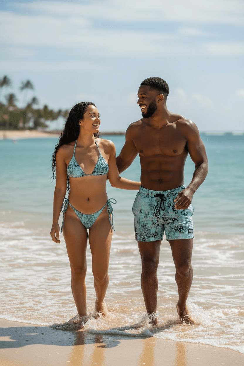 VIPER TRIANGLE TOP - TEAL - Berry Beachy Swimwear