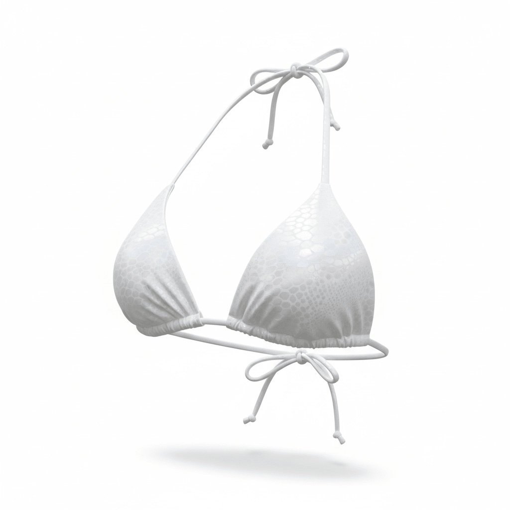 VIPER TRIANGLE TOP - WHITE - Berry Beachy Swimwear