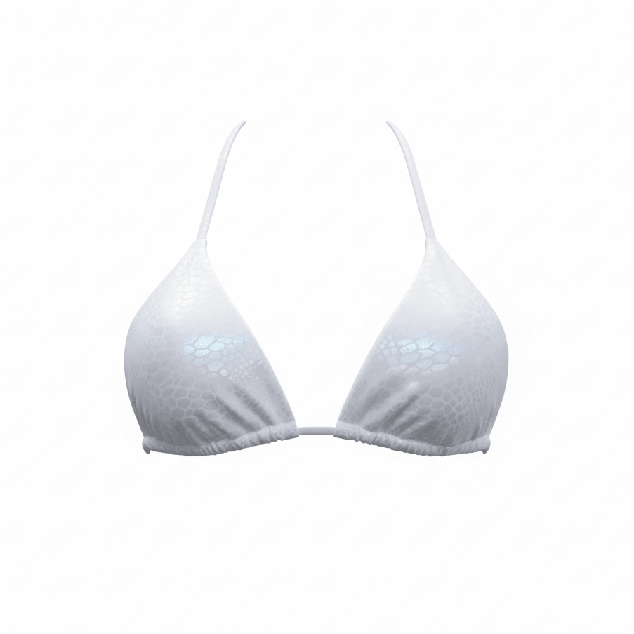 VIPER TRIANGLE TOP - WHITE - Berry Beachy Swimwear