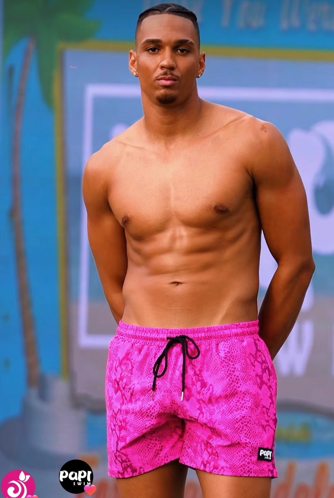 VIPER TRUNKS 5.5" & 7.5" STRETCH - PINK - Berry Beachy Swimwear