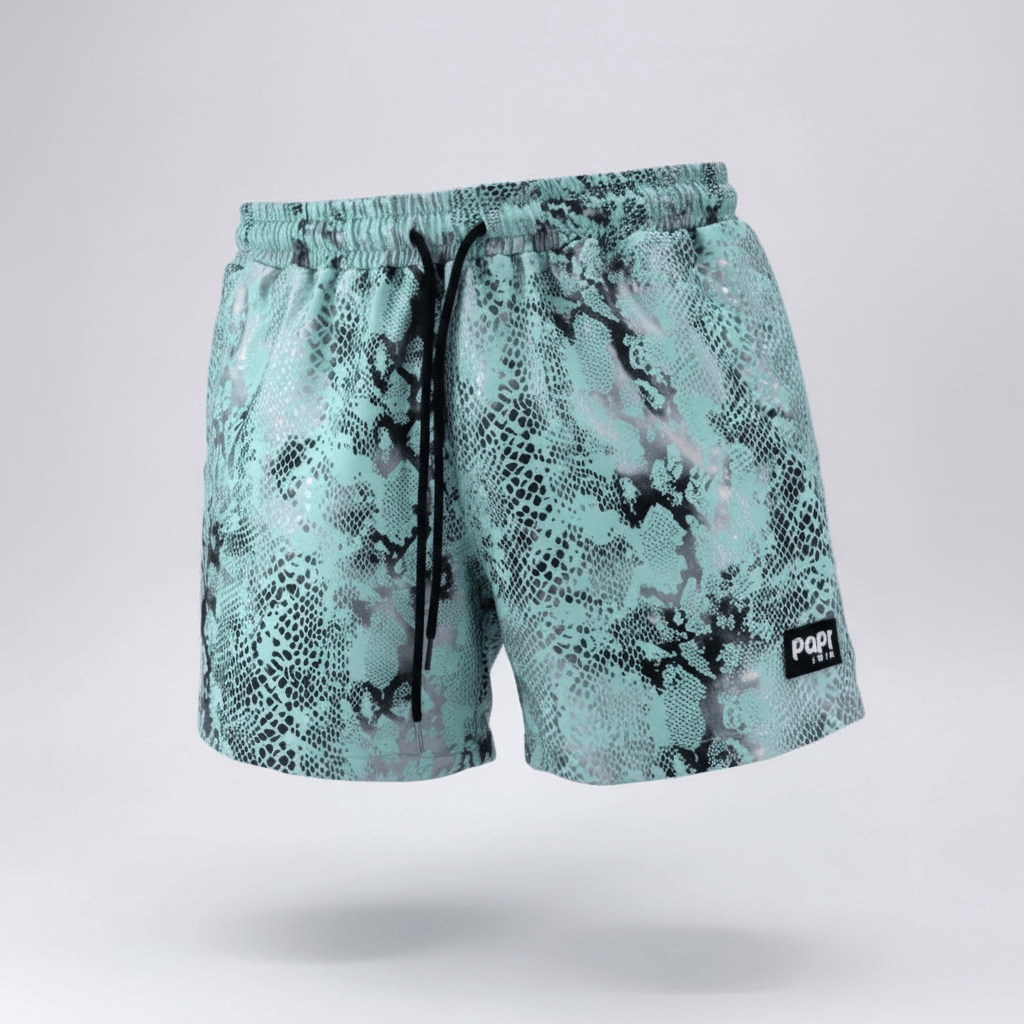 VIPER TRUNKS 5.5" & 7.5" STRETCH - TEAL - Berry Beachy Swimwear