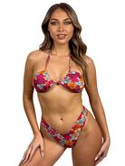 BLOSSOM RUCHED BOTTOM - Berry Beachy Swimwear