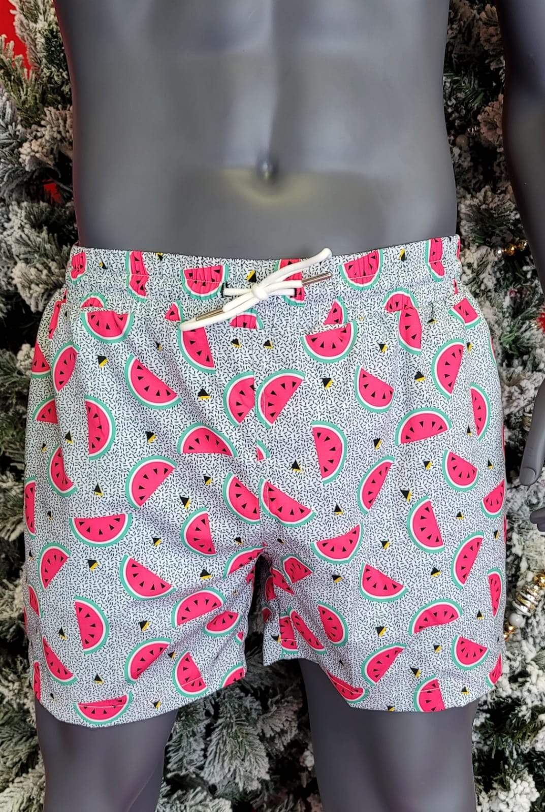 RETRO MELON MEN TRUNKS 5.5" & 7.5" STRETCH