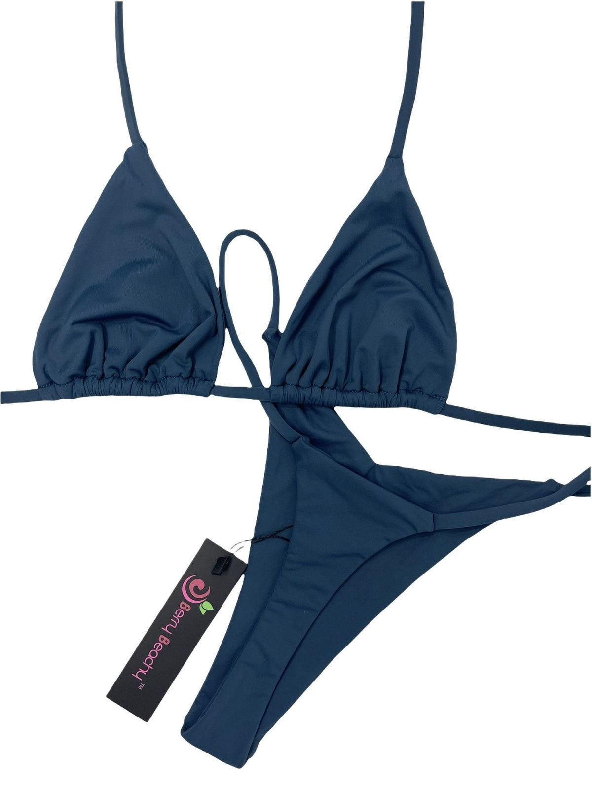 HARVEST V THONG BOTTOM- PEACOCK - Berry Beachy Swimwear
