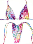 MARLEY SLIDE BOTTOM- RAINBOW TIE DYE