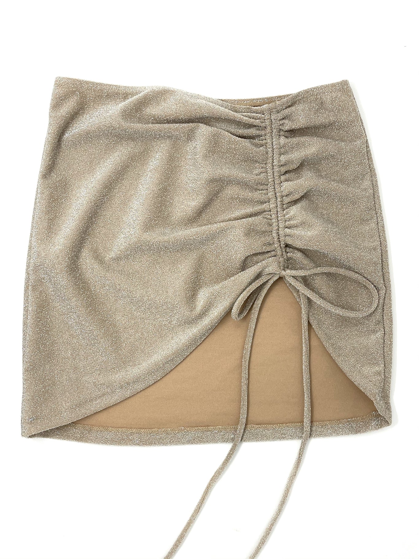 BRIELLE COVER UP SKIRT- CHAMPAGNE