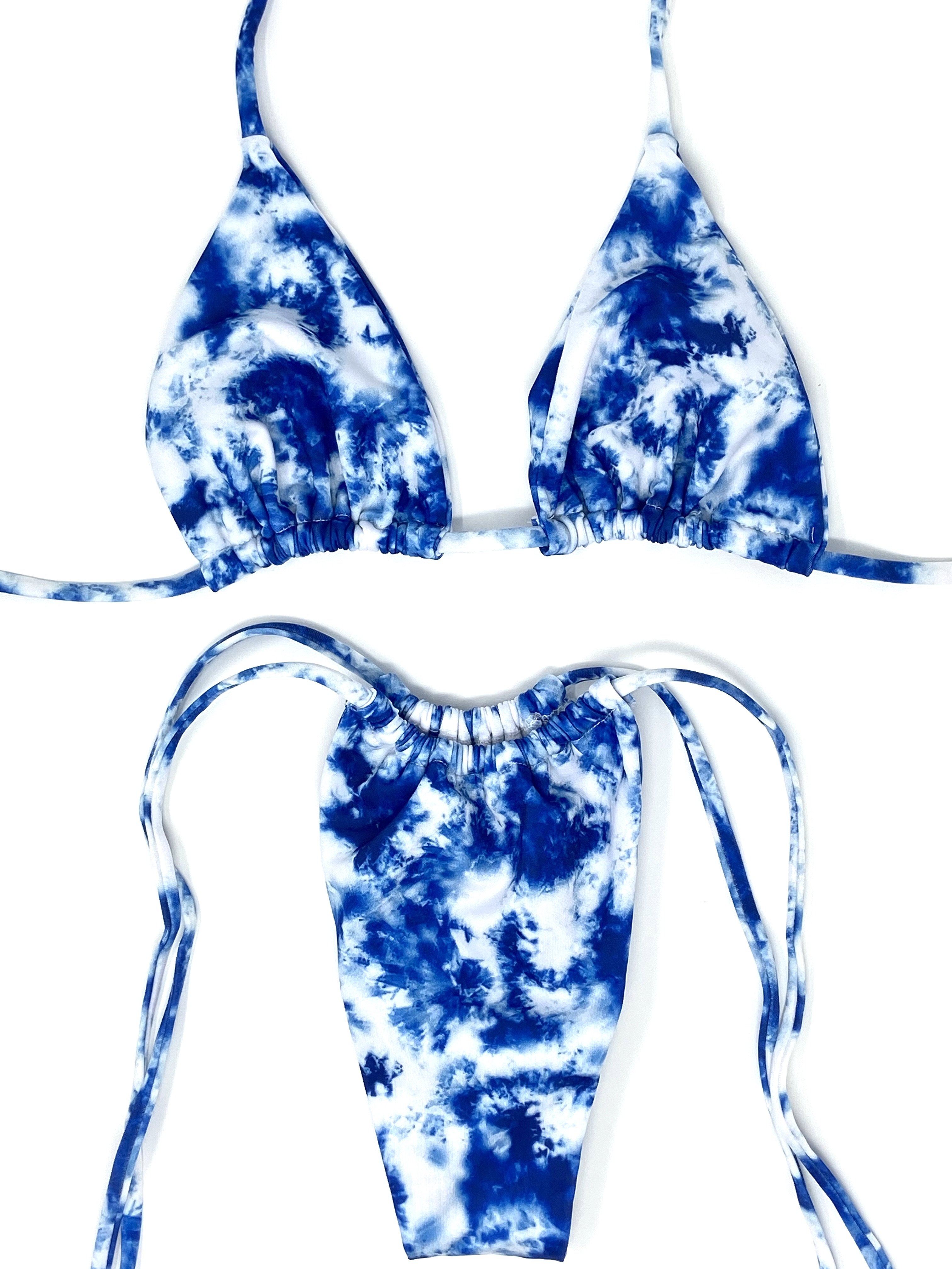 MARLEY SLIDE BOTTOM- BLUE TIE DYE