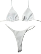 DIPPED SEAMLESS THONG BOTTOM- WHITE - Berry Beachy Swimwear