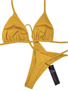 HARVEST V THONG BOTTOM- BUTTERSCOTCH