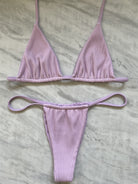 TAN KINI SLIDE BOTTOM - RIBBED BABY PURPLE