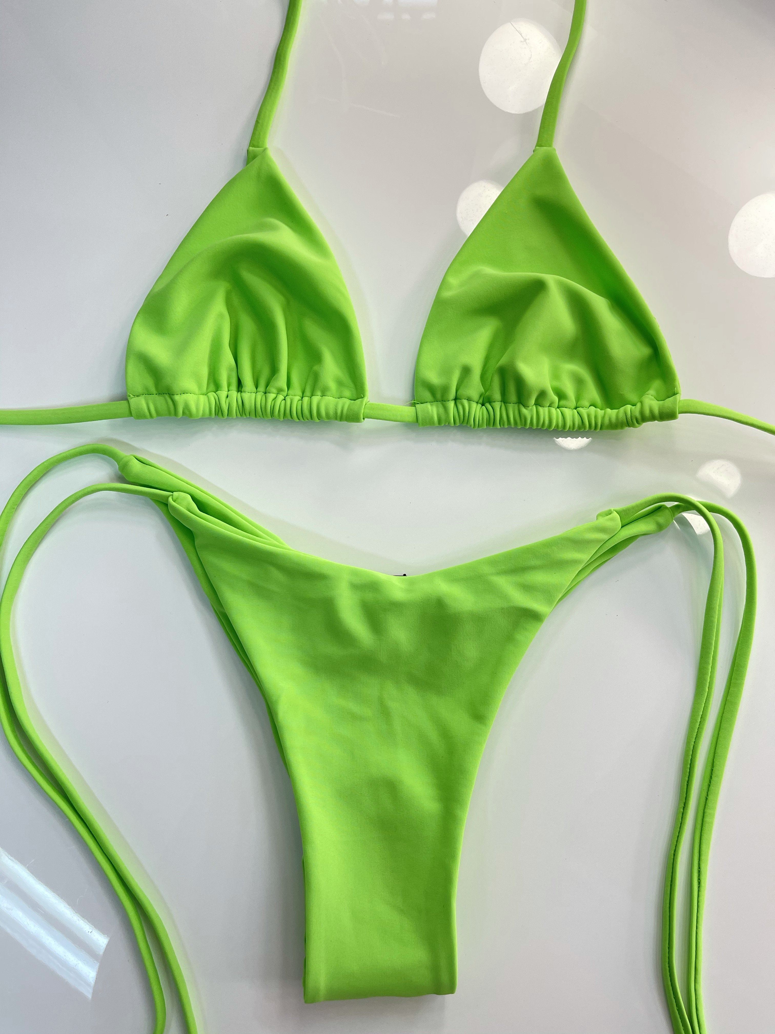 BERRY CHEEKY SCRUNCH BOTTOM - NEON GREEN