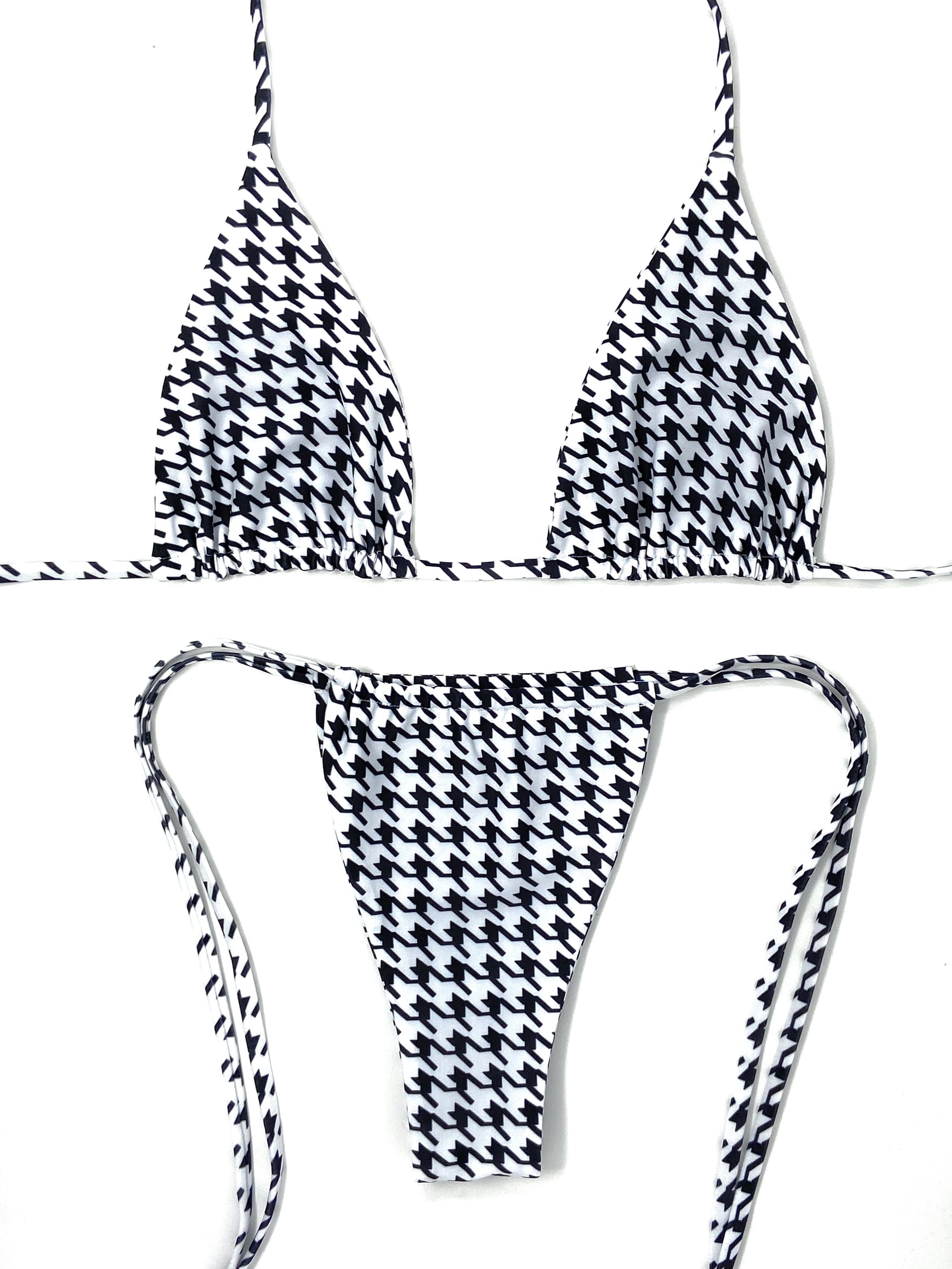 CHANEL SLIDE BOTTOM- HOUNDSTOOTH