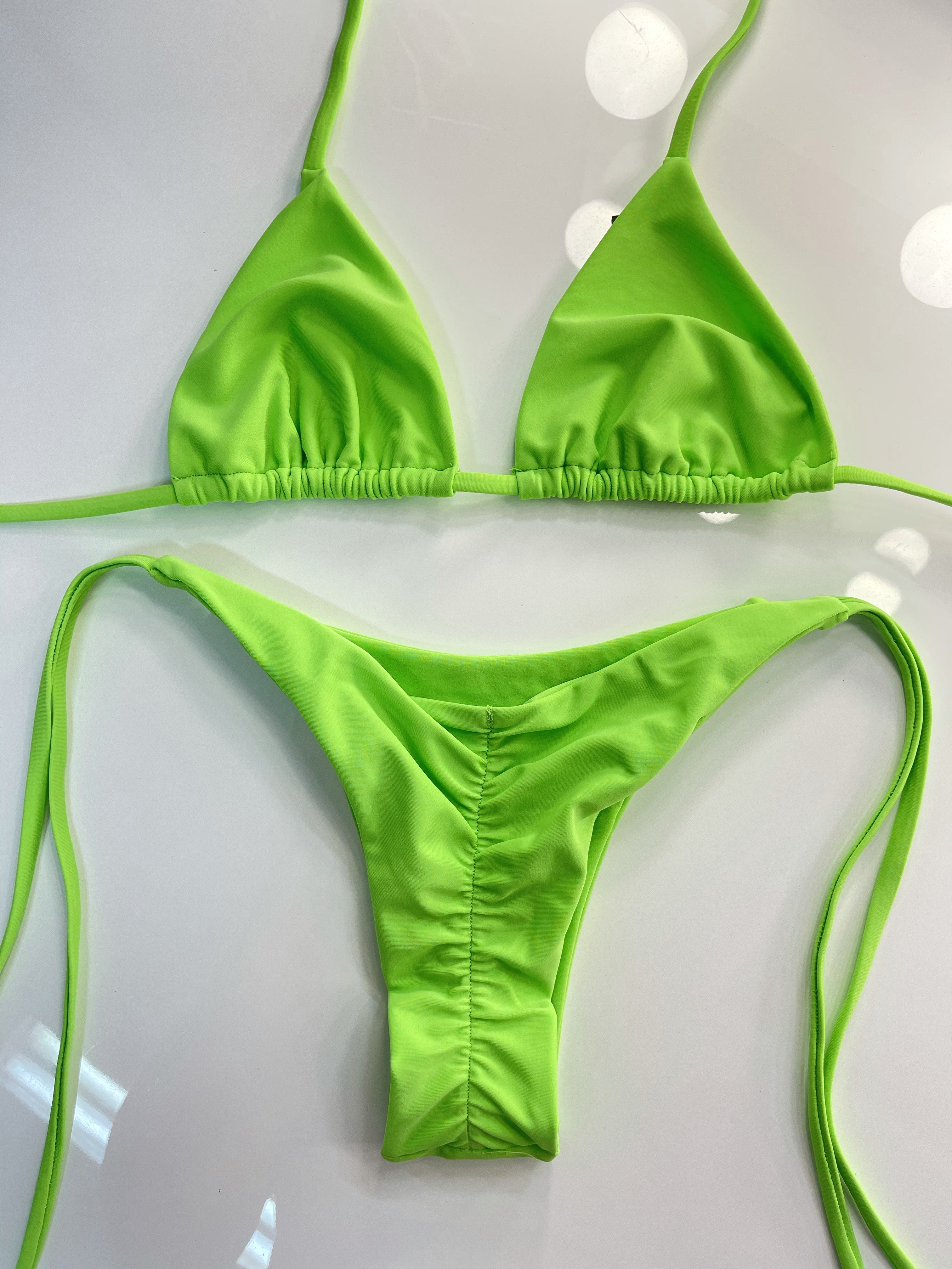 BERRY CHEEKY SCRUNCH BOTTOM - NEON GREEN